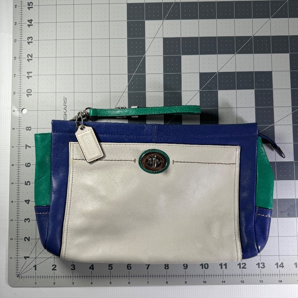 Coach Color Block Clutch/Wristlet - Picture 2 of 5